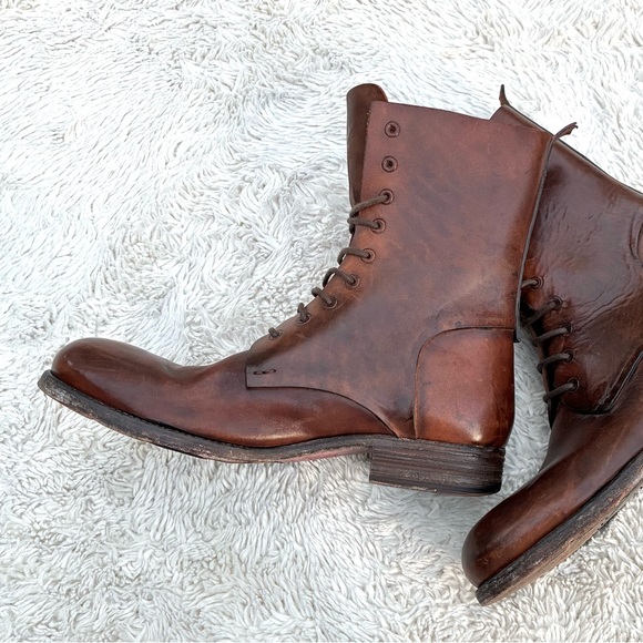 Officine Creative Mens Leather Lace Up Boots Made In Italy Sz 43, 10 US - Picture 9 of 11